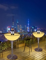 Комплект светящейся мебели Стол+2 стула V6