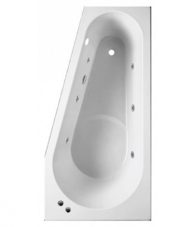Ванна Riho Delta 160x80 с гидромассажем (Правая)