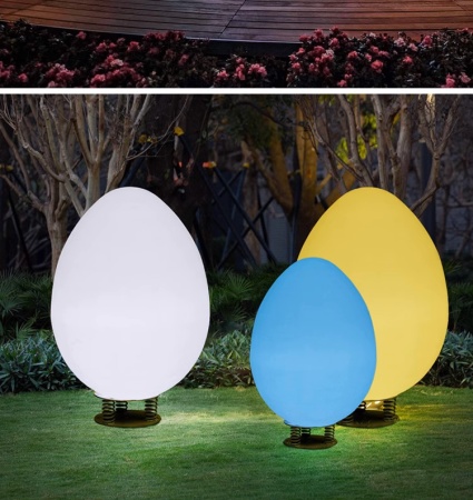 Светильник Яйцо 87х140 солнечная батарея, RGB Светильник Яйцо 87х140 солнечная батарея, RGB